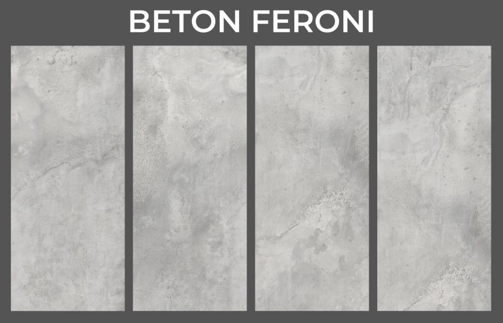 Декоративная стена PVC (гибкий мрамор) Beton Feroni матовая 1200х2800х1мм