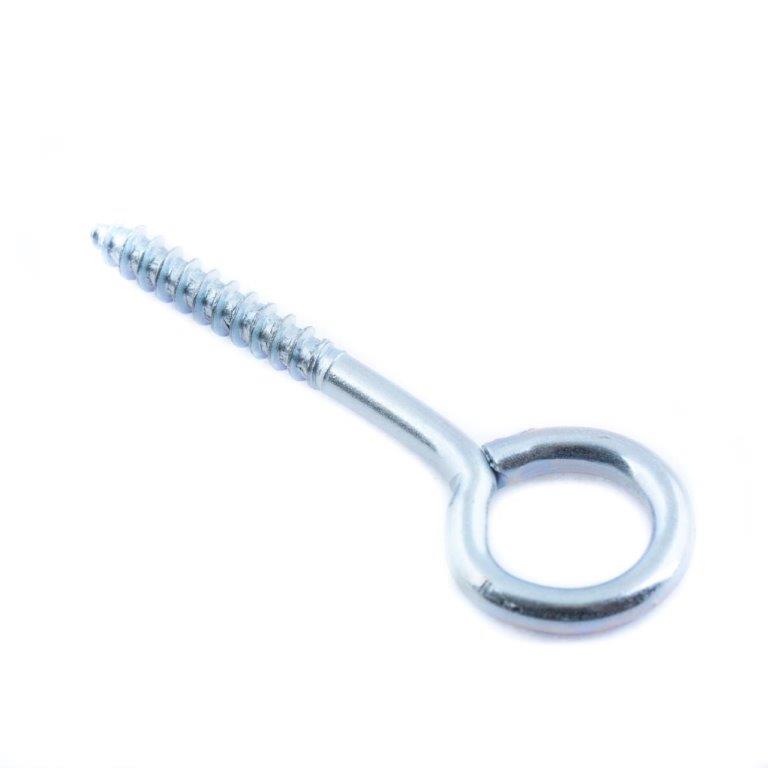 Шуруп-кольцо 6,0x70 белый цинк пакет (1шт) BISKREP