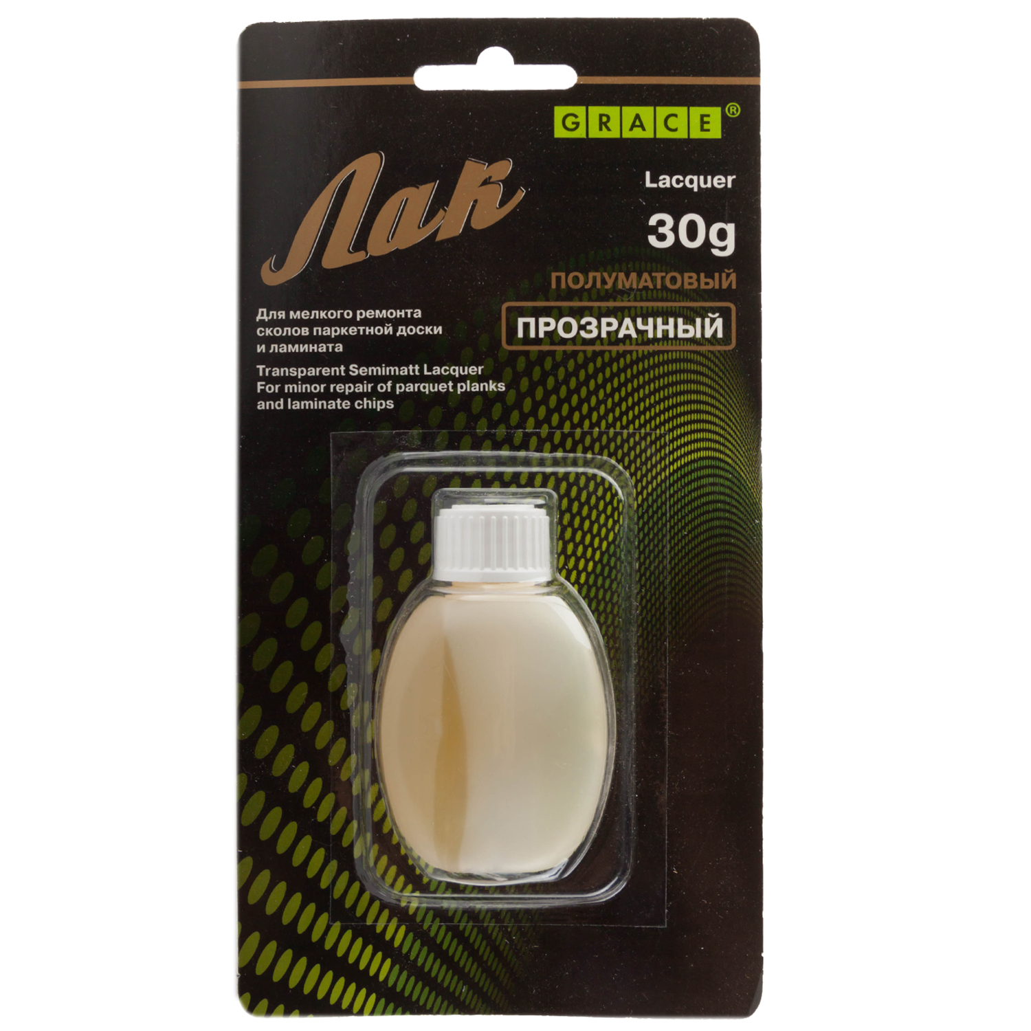 Лак для мелкого ремонта сколов паркетной доски и ламината 30мл