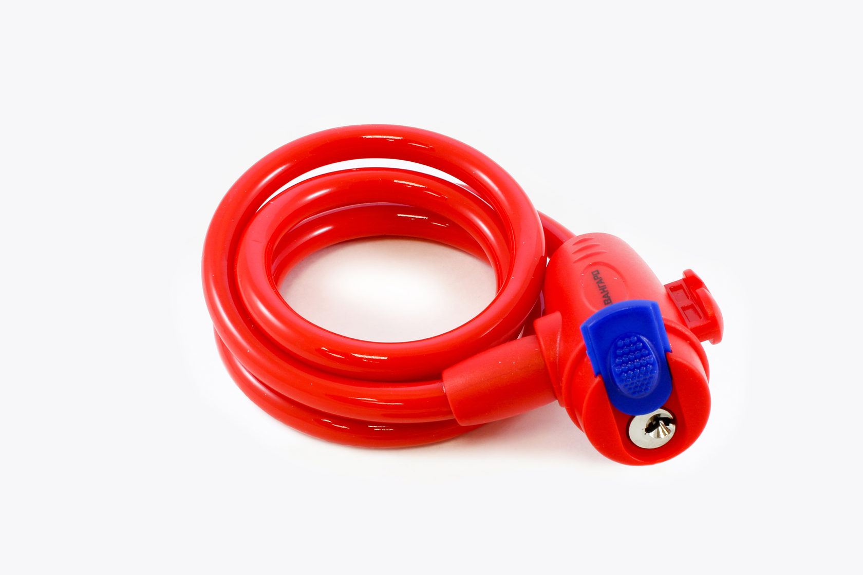 Замок велосипедный Авангард ВС-Т10 трос 100см коралл