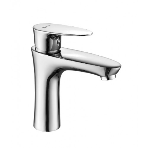 Смеситель для умывальника LE-RK "NERO" монолитный с коротким изливом