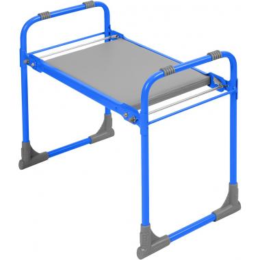 Скамейка складная садовая голубая с мягким сиденьем 89909 СКМ/Г89909 - купить в АПлайн