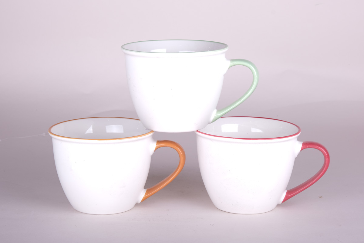 Кружка-бульонница фарфор. Микс 550мл 8117