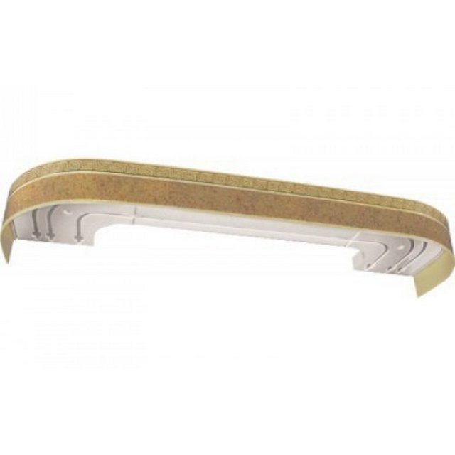 Карниз пластиковый 3-х рядный "ЭД Греция" Песок 2,4м 56041 