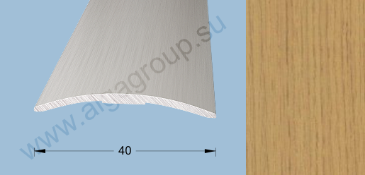 Порог-стык 0,9м 40мм П18.5, Ясень