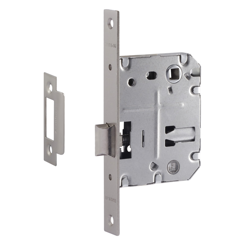 Корпус замка под фиксатор НОРА-М 2070-70мм ППП (прямая планка) матовый никель