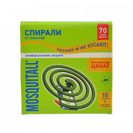 Спираль MOSQUITOL универсальная защита от комаров 10шт ар.90834