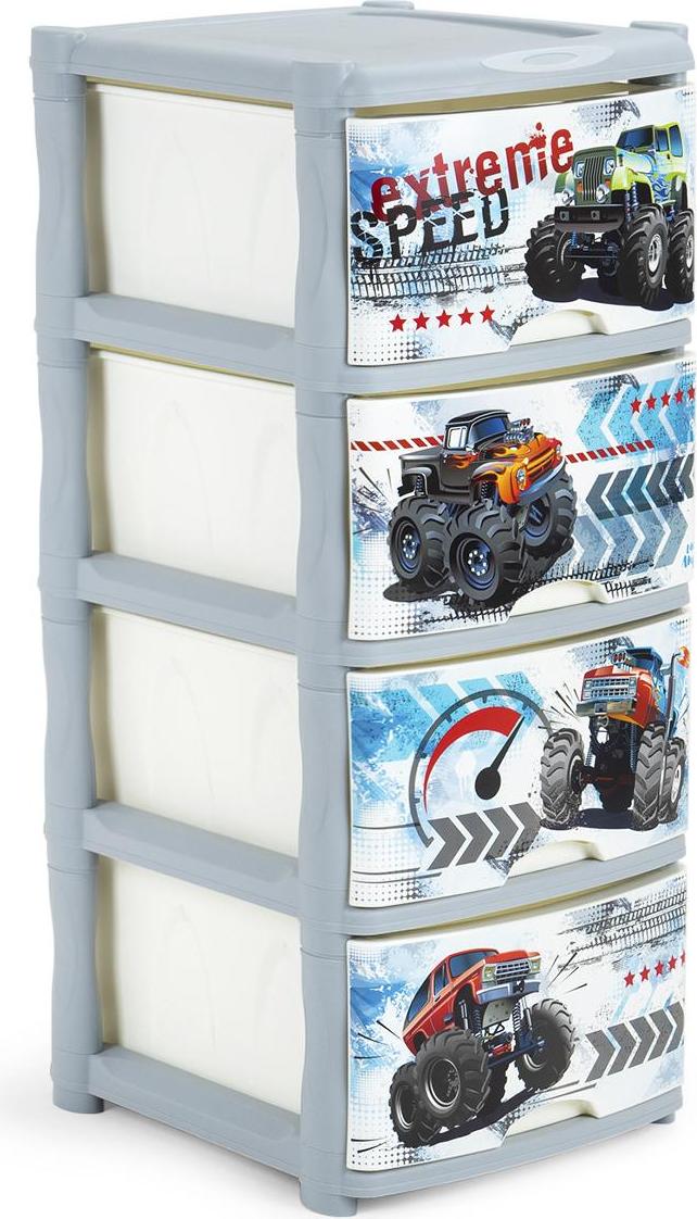 Комод детский пласт. Baby Play with Me 4 ящика 500х415х555мм  LA4719