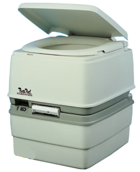 БИОТУАЛЕТ "PORTA POTTI 165" цвет : серый (объем ниж бака 21 л)
