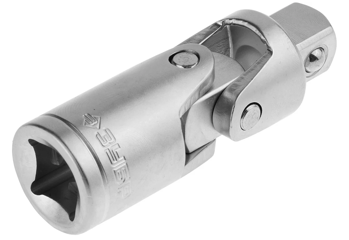 Шарнир карданный Зубр "Мастер" для торцовых головок (1/2) cr-v,хромированное покрытие 27723-1/2