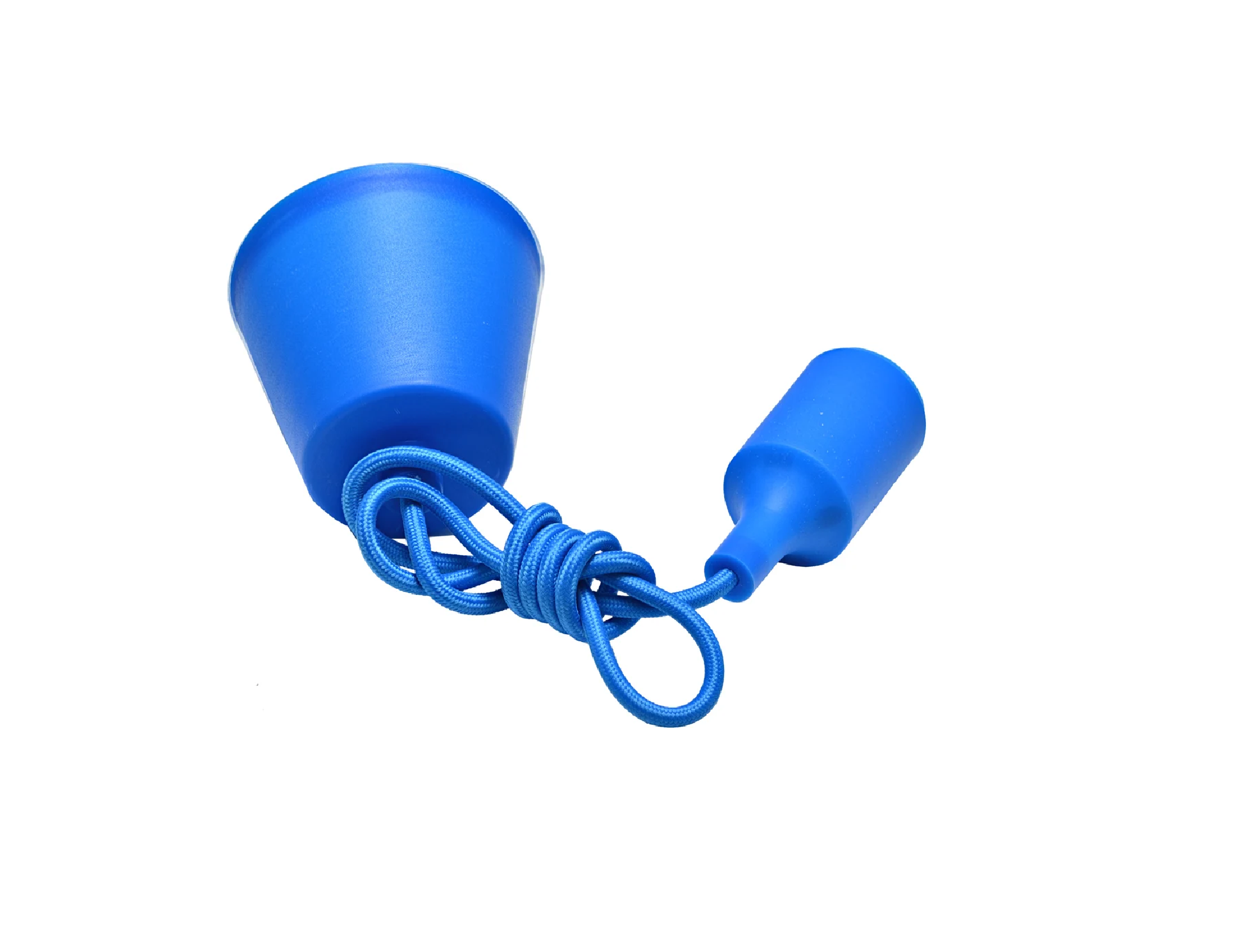 Патрон силиконовый со шнуром SmartBuy E27 1 м голубой, SBE-CLHE27s-bl /613