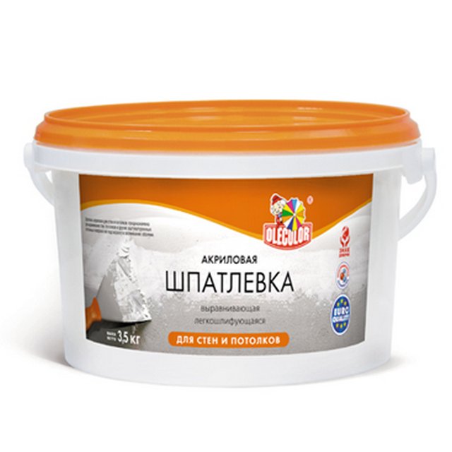 Шпатлевка акриловая OLECOLOR для стен и потолков 1,8кг (Воронеж)4300000136- купить в АПлайн