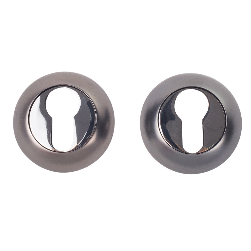 Накладка под цилиндр TRODOS ET-AL GF/CP (круг) графит / хром