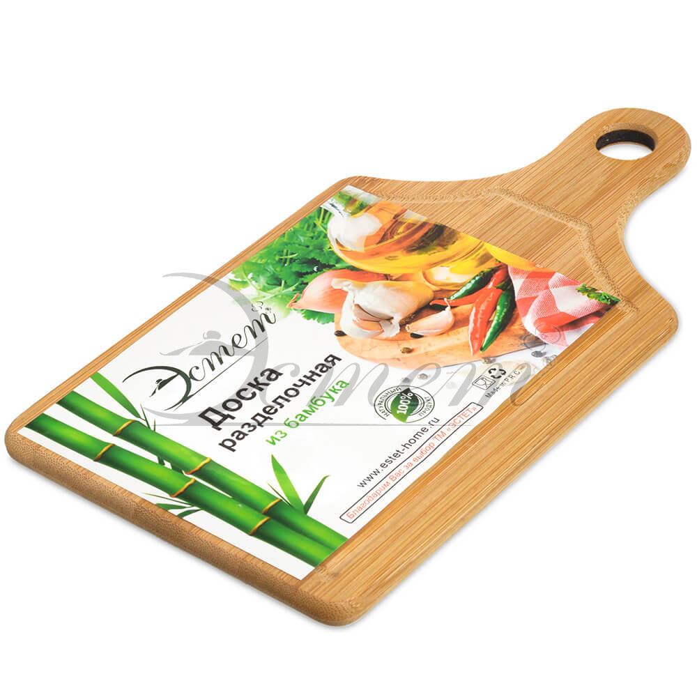 Доска разделочная бамбук 28х15х1см ЭТ-73363ЭТ-73363- купить в АПлайн