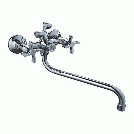 Смеситель для ванны LEDEME двухручк. длинный излив 30см  арт.L2322