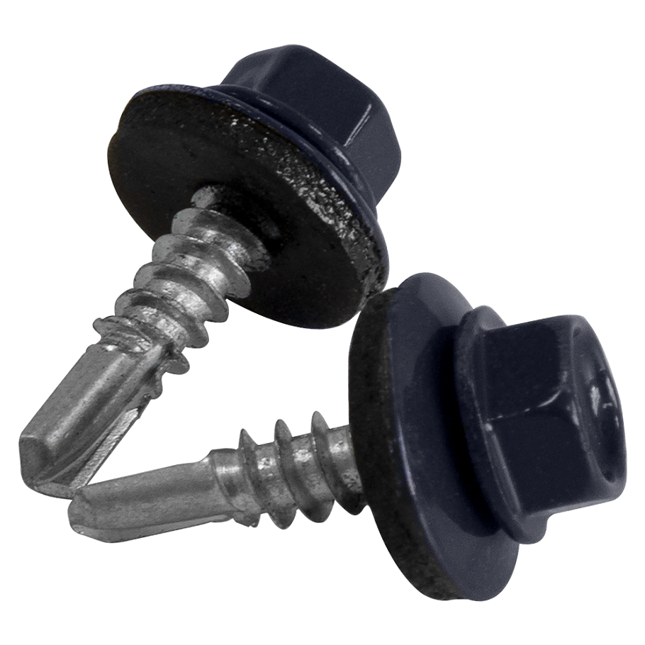 Саморез кровельный RAL7024 5,5х19 графитовый серый контейнер (70шт) ГОСКРЕП