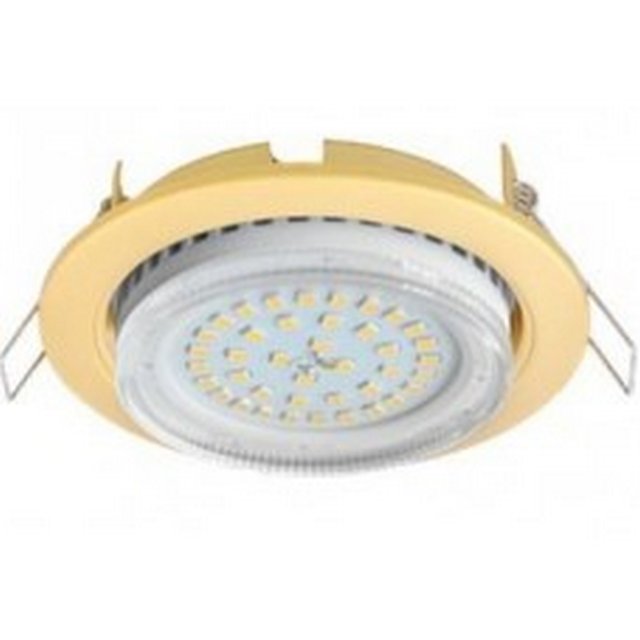 СВЕТИЛЬНИК ВСТР."ECOLA" МАТОВОЕ ЗОЛОТО 38Х106 GX53 FG53H4ECB /638/