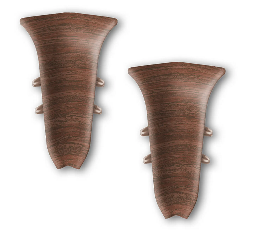 Угол вн. для плинтуса "Идеал Классик" 55мм (20 шт в уп.), 293 Орех темный