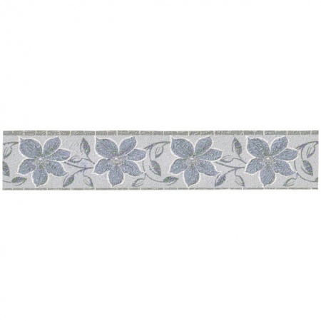 Бордюр бумажный декоративный дуплекс синий 10м ширина 5 см 614-14