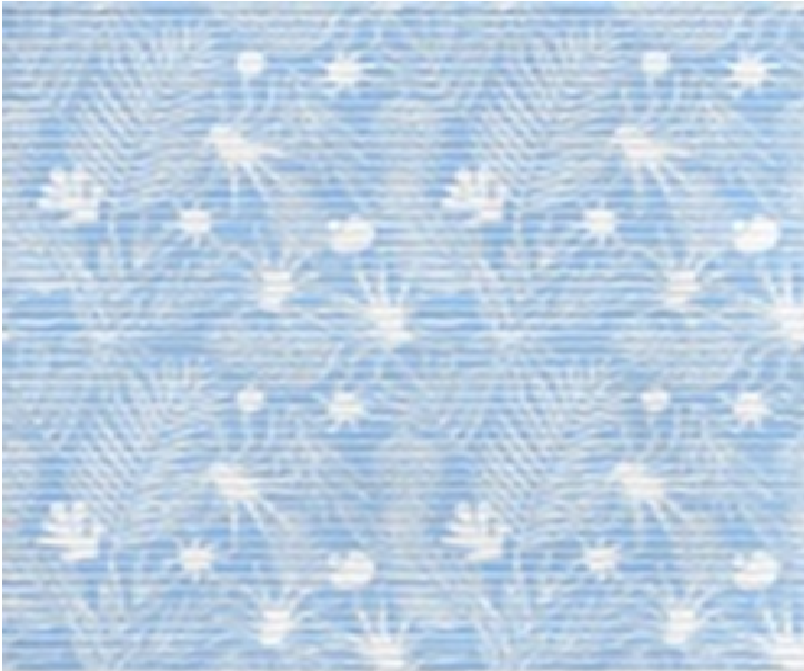 Коврик мерный ПВХ VILINA 1,3х15м голубой V38