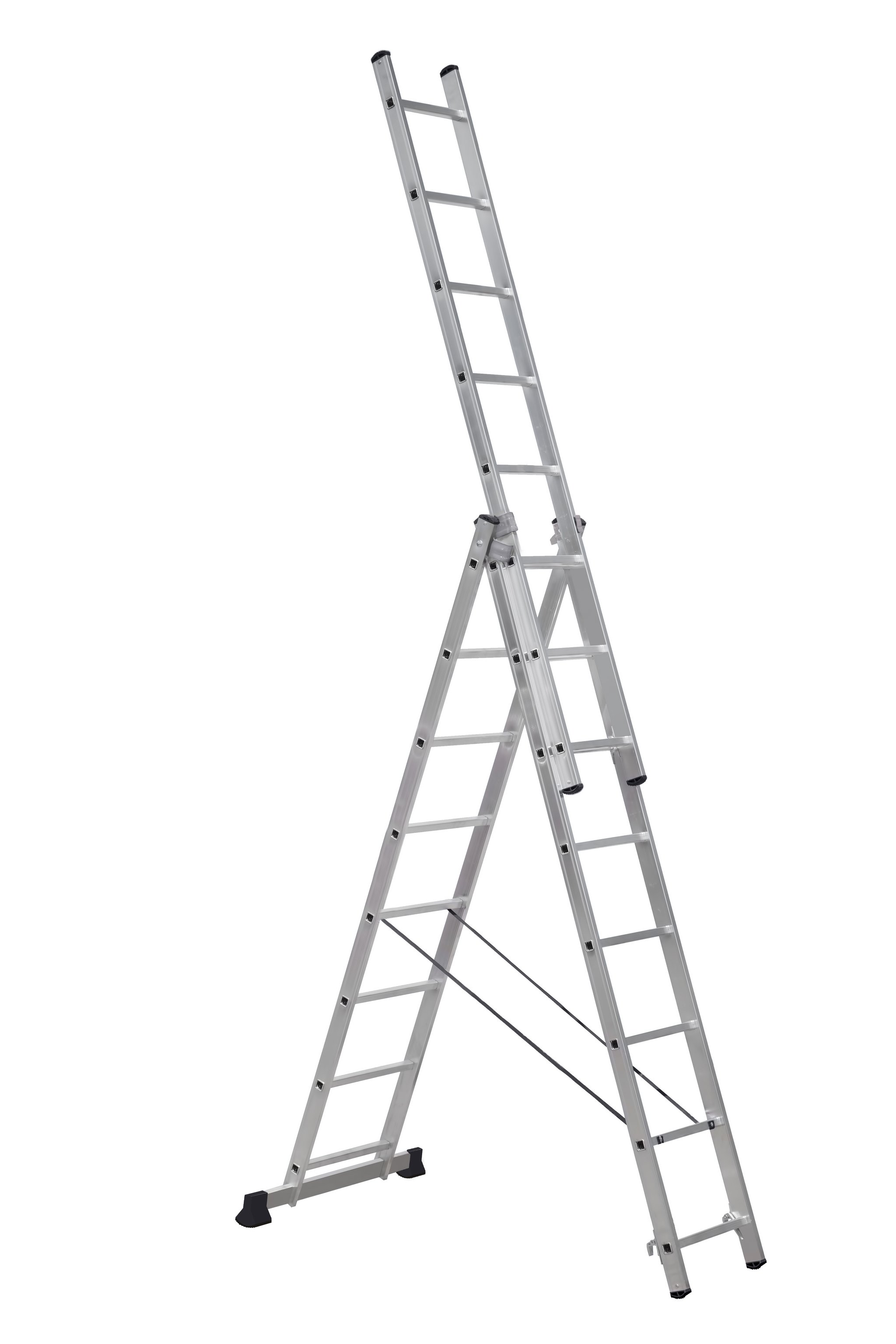 Лестница алюминиевая 3-секционная 8 ступеней Scala SC 3008SC 3008- купить в АПлайн