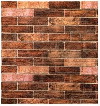 Панель самоклеящаяся Кирпич клинкер 79301 70х77х0,4см