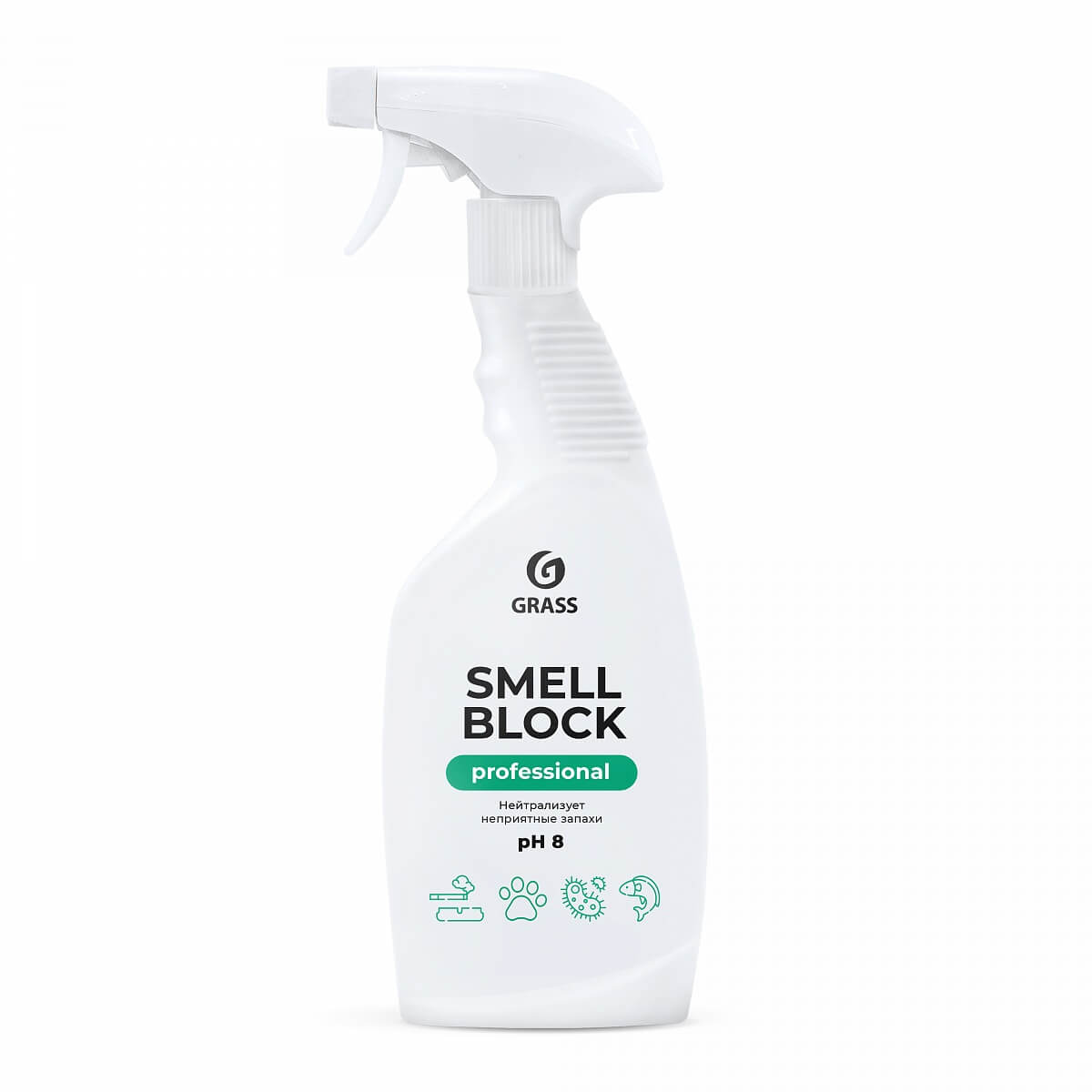 Нейтрализатор запаха GRASS "SMELL BLOCK PROFESSIONAL" 600мл125536- купить в АПлайн