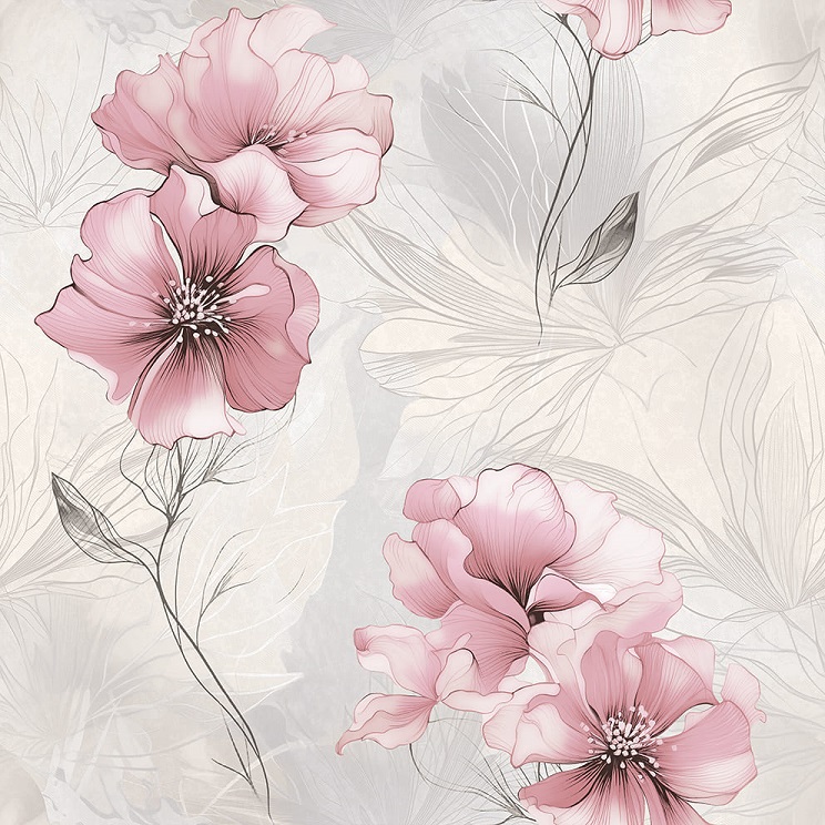 Обои бумажные симплекс Фокс Мелисса 0,53х10м 12931