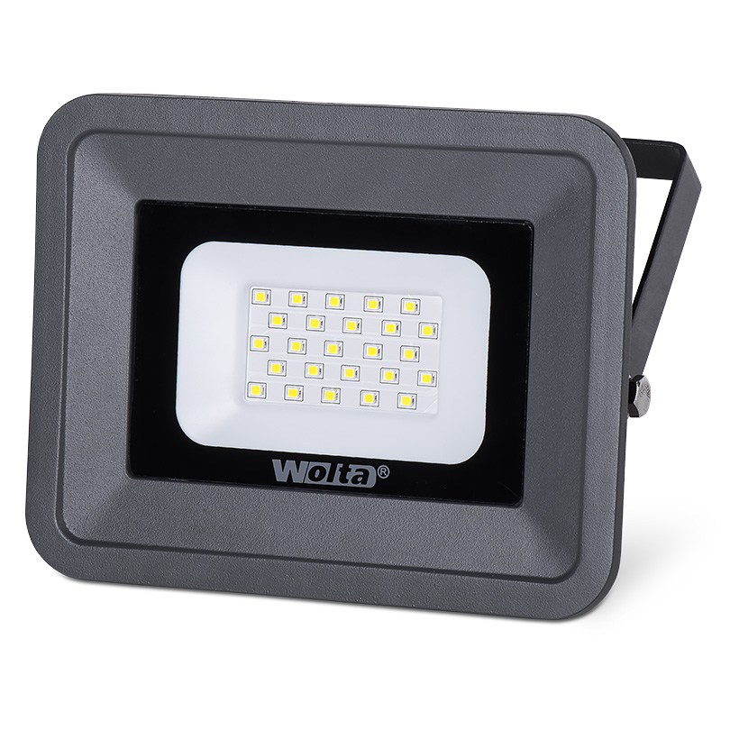 Прожектор светодиодный 20Вт IP65 5700К серый Wolta WFL-20W-06 /093/