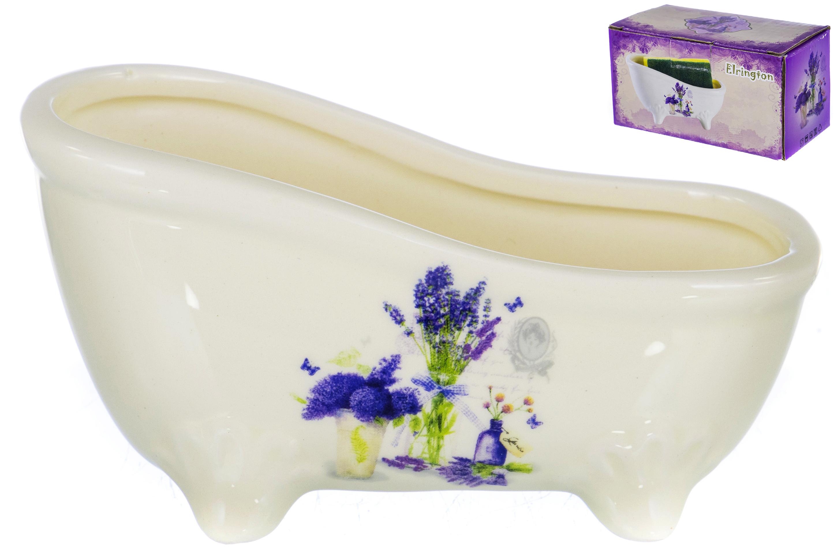 Ванночка-подставка для губки керам. Виолет, Подарочная упаковка 110-07048