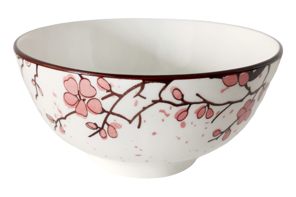 Бульонница фарфор. Sakura 700мл 15см SXY2406-FB60