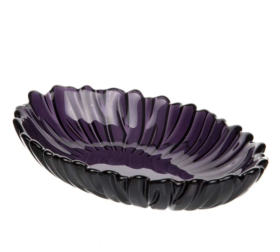 Блюдо стекл. Аметист 155х99мм 10545SLBD7