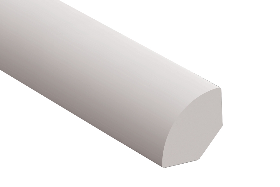 Угол вн. вспененный округлый "Идеал" Белый 10х10мм 2,7м / 001