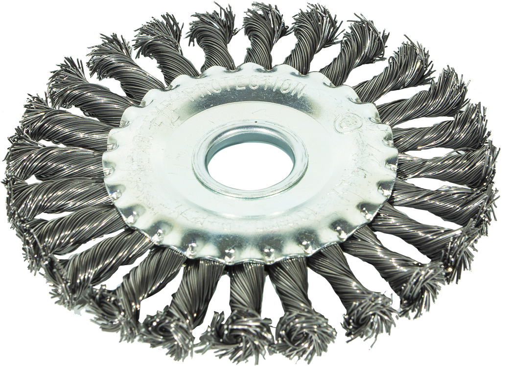 Корщетка для УШМ дисковая 125мм витая стальная проволока Tool berc 2302012