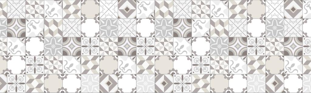 Панель-фартук Плитка узоры фотопечать 096 600х2000мм