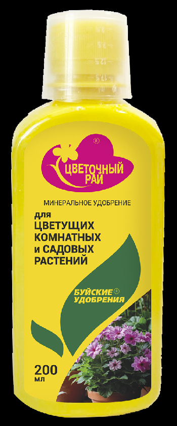 Удобрение ЖКУ Цветочный рай для Цветущих садовых и комнатных 0,2л 431130431130- купить в АПлайн