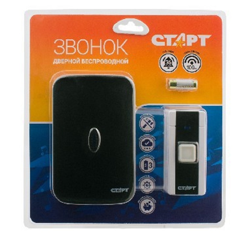 Звонок беспроводной "Старт" б/з  1 ЗВ. 1 КН. 007 /12660 (992)