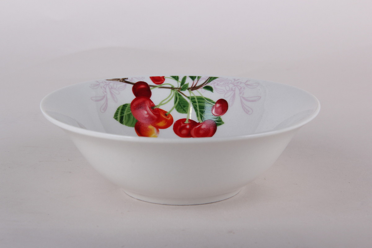 Салатник фарфор. Sweet cherry 550мл 18см ZX2434-7B