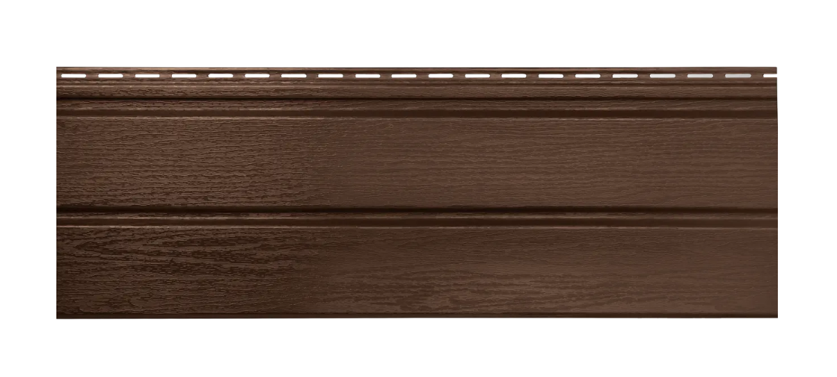 Сайдинг виниловый "Альта-Профиль" Альта-Брус Премиум Орех темный 3х0,25м / 0,75м2