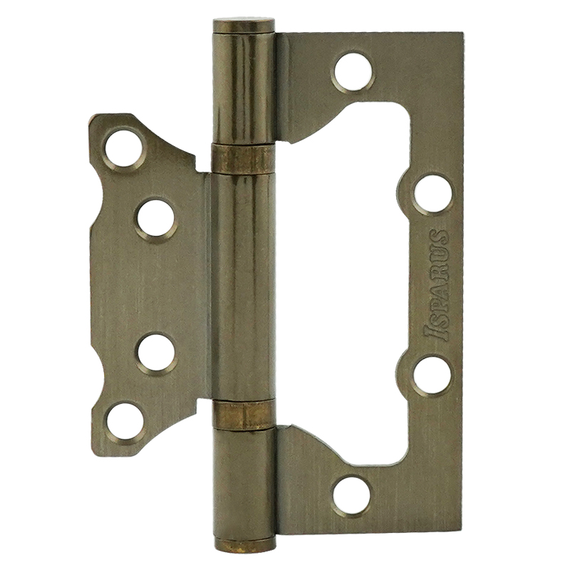 Петля накладная (бабочка) НОРА-М ISPARUS 800-4 100х75х2,5мм старая бронза (2шт)