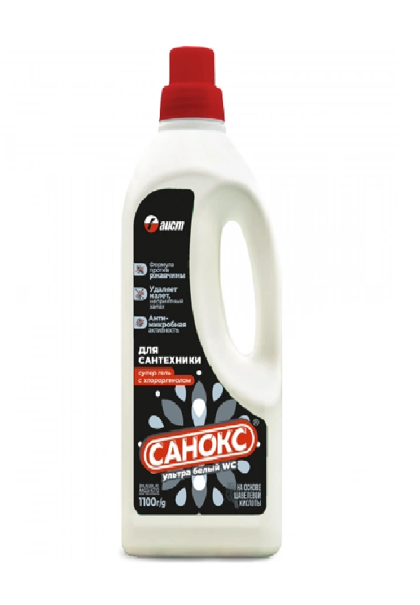 Средство чистящее для сантехники Санокс-Ультра белый гель 1,1л