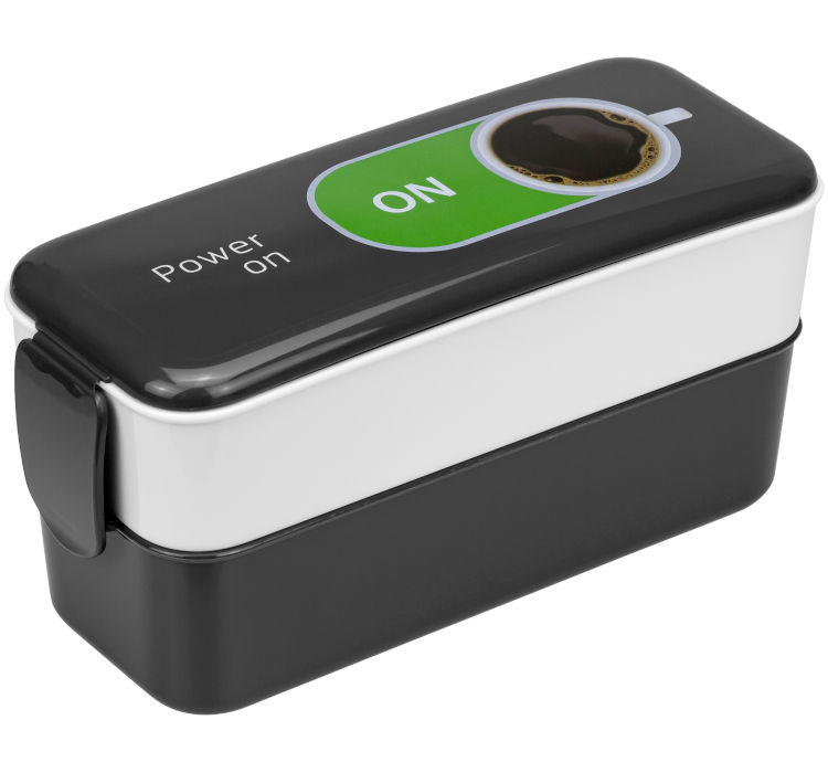 Контейнер для обеда пласт. КОФЕ 0,5л+0,5л М1233