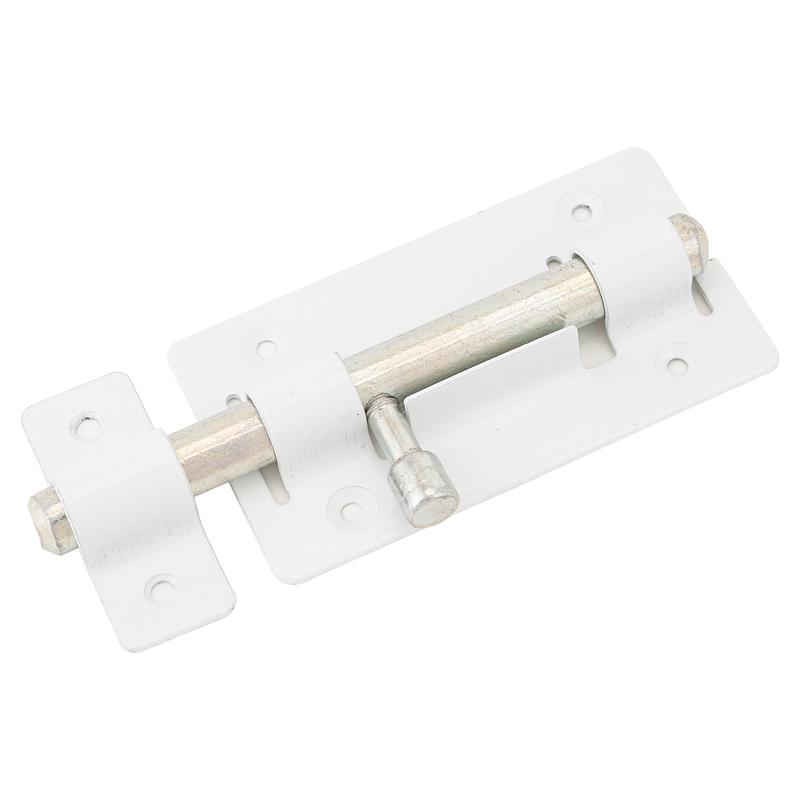 Задвижка Секрет ЗД-01 115мм круглый ригель белый12-015- купить в АПлайн