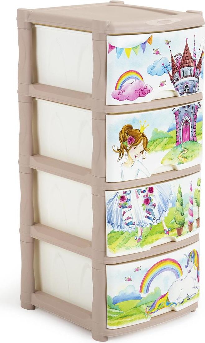 Комод детский пласт. Baby Play with Me 4 ящика 500х415х555мм LA4718