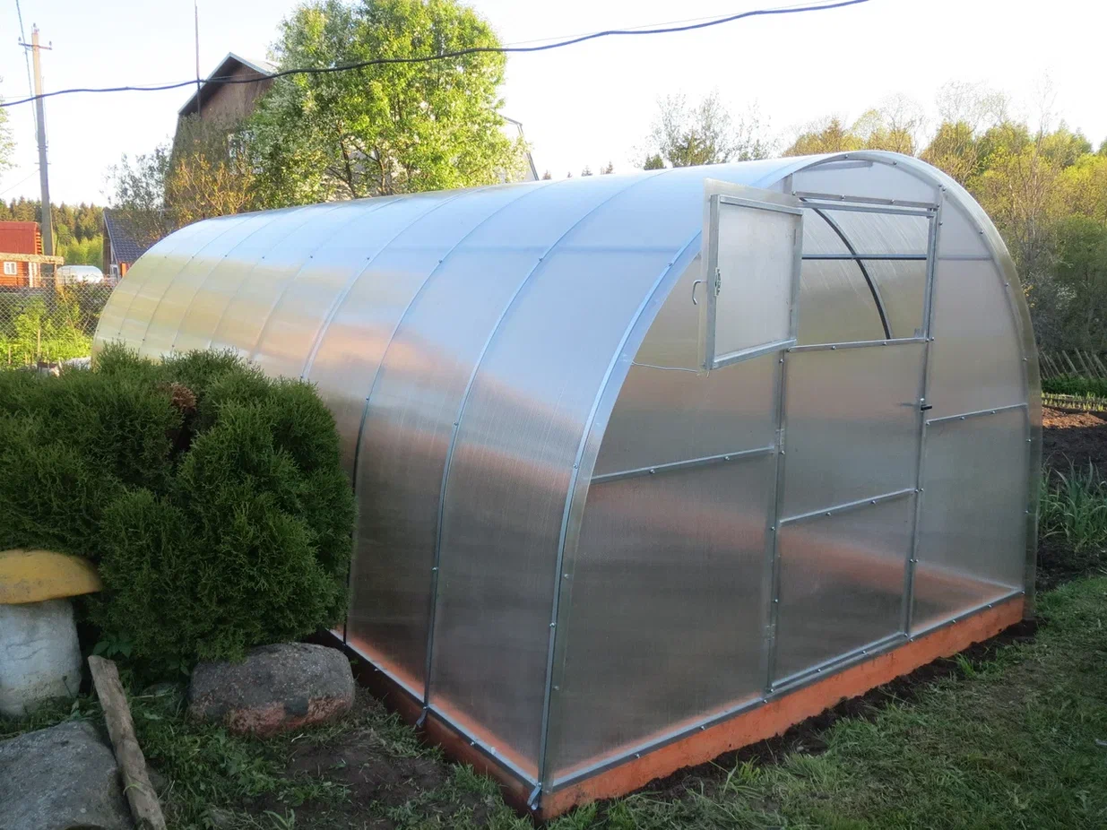 Каркас теплицы НАРОДНАЯ металл из оцинк.трубы 25х25мм,верх.направ.20х20 3х4м усиленная