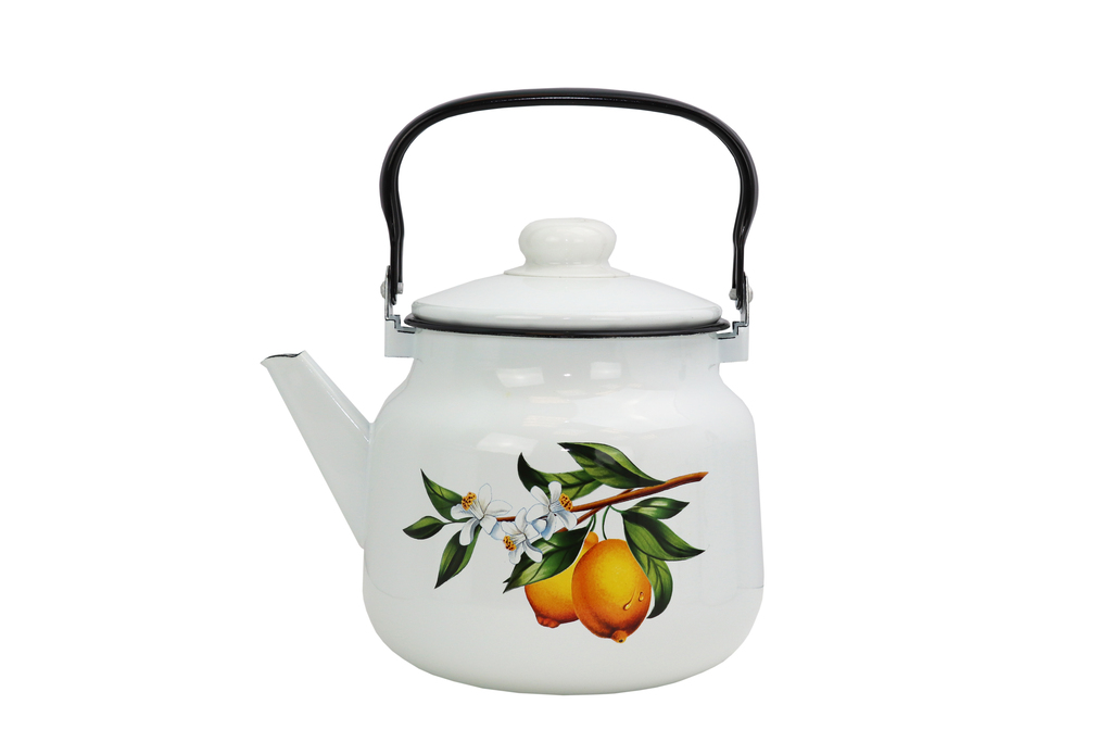 Чайник эмал. Лимоны 3,5л 01-2713/4 107330/С2716*97107330/С2716*97- купить в АПлайн