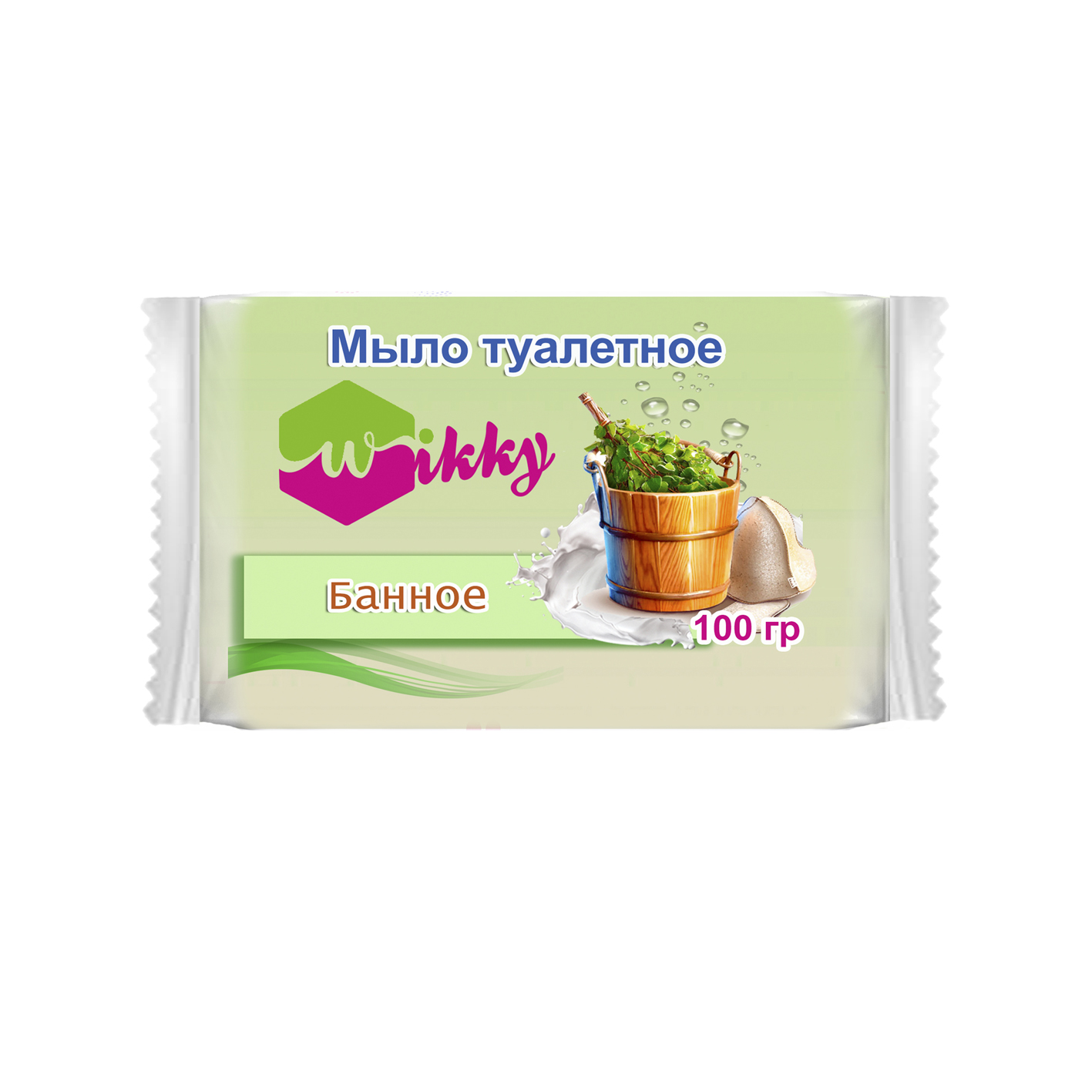 Мыло туалетное Wikky 100г Банное- купить в АПлайн