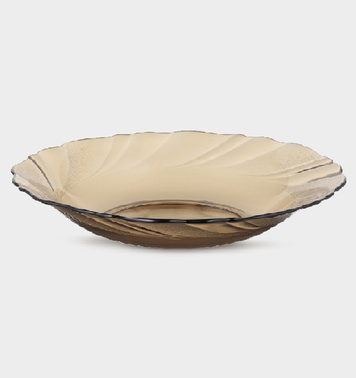 Тарелка стекл. Дымка 20см глубокая 62200