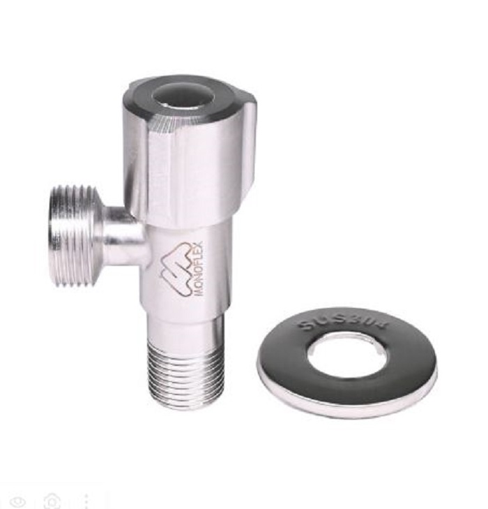 Кран шаровой угловой "Monoflex" для подключения бытовых приборов 1/2х3/4 Н02355/IS304/SS304Н02355- купить в АПлайн