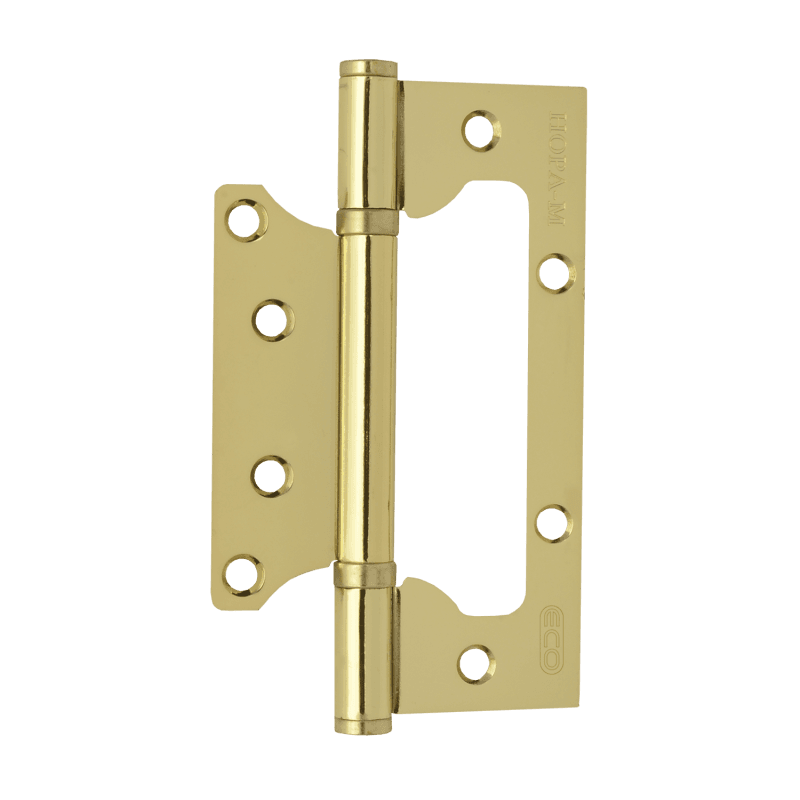 Петля накладная (бабочка) НОРА-М STD 800-5 125х75х2,5мм золото (2шт)